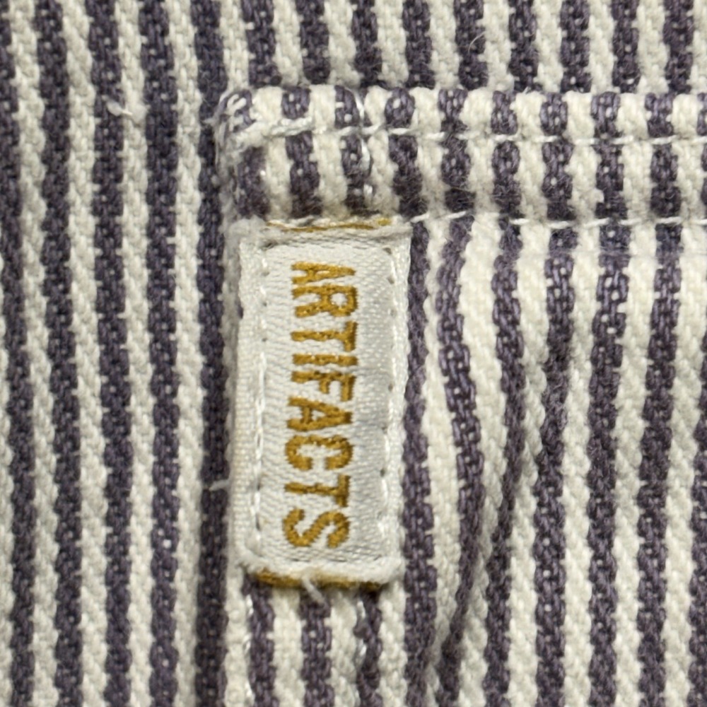 Artifacts of California Men's Hickory Stripe Full Zip Workwear Jacket Size M - Picture 8 of 14